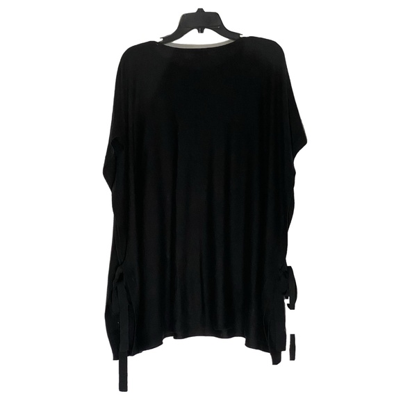 NWT J.JILL Black Merino Wool Tencel Poncho Minimalist Layering OS - NEW - Picture 5 of 13